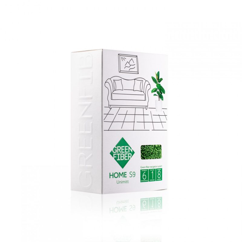 Green Fiber HOME S9, Варежка Твист, зеленая